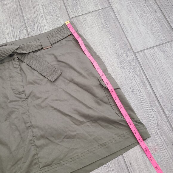 Nike Golf Sport Dri-Fit Olive Green Cargo Skirt Women's Size 10 - Picture 6 of 12